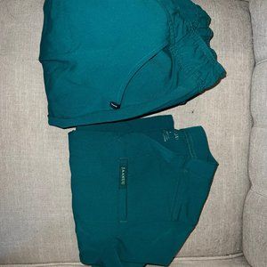 Scrub top and bottom